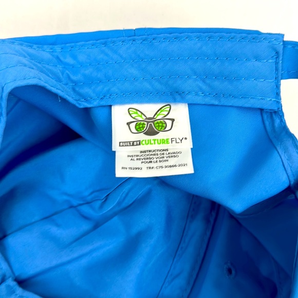 Sky Blue Culture Fly Polyester Ball Cap with adjustable back & ventilati… - Picture 5 of 5